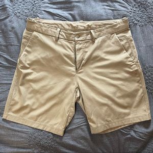 Lululemon 36 Waist Stretch Tan Shorts